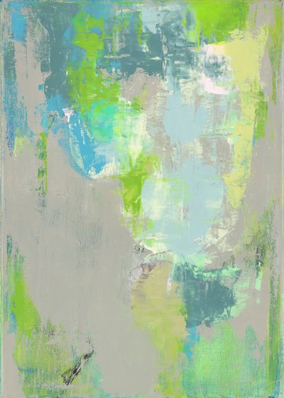 抽象构图 VIII，2023 年（亚麻布油画） 作者 曹庆芬