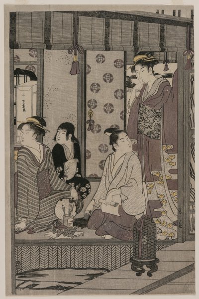 朝花夕拾（选自《源氏物语》系列中的优雅现代服饰） 作者 Chobunsai eisi