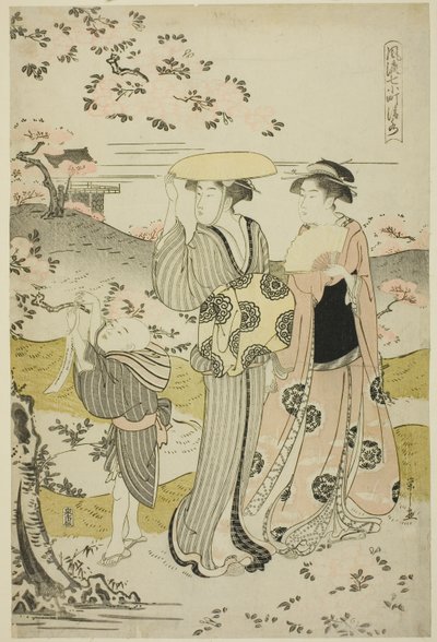 小野之小町参拜清水寺，选自《时尚七小町》系列 作者 Chobunsai eisi