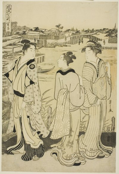 关寺的小野之小町，选自《时尚七小町》（Furyu nana Komachi）系列 作者 Chobunsai eisi