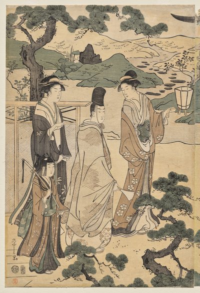 源氏物语》松风篇（选自《源氏物语》现代雅服系列） 作者 Chobunsai eisi