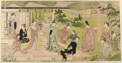 源氏物语的时尚模仿》系列中的《若花，第一部》（若花，祚 作者 Chobunsai eisi