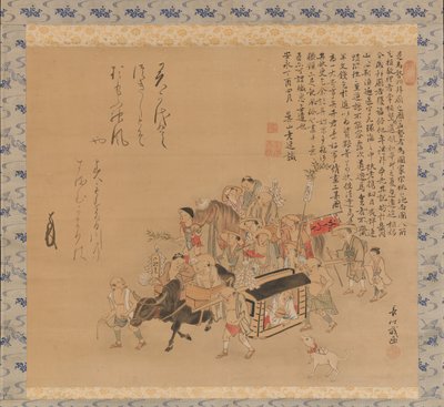 前往伊势的朝圣者，18世纪。 作者 乔戈
