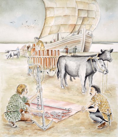 多塞特郡亨吉斯伯里头的贸易，公元前1世纪 c1990-c2010 作者 克里斯·埃文斯
