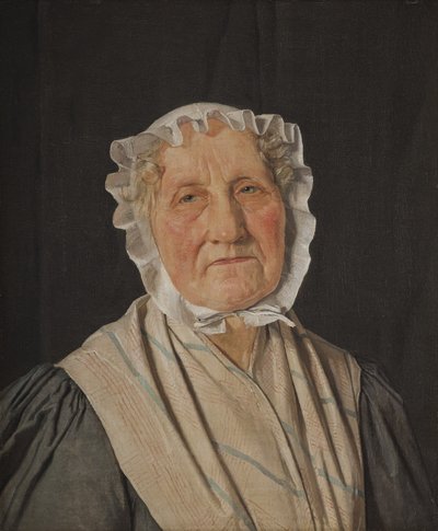 艺术史学家N.L.Høyen的母亲Inger Margrethe Høyen, née Schrøder的画像 作者 克里斯汀·科布（ChristenKøbke）