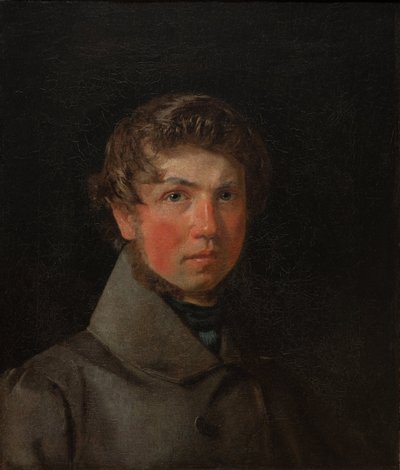 自画像，约1833年 作者 Christen Schjellerup Købke