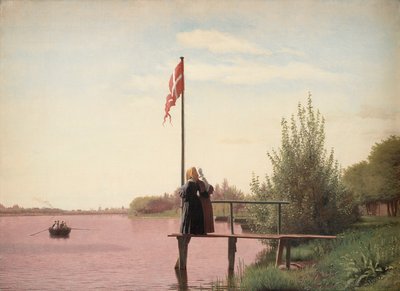 多塞林根（Dosseringen）的风景，靠近Sortedam湖，朝Nørrebro方向 作者 克里斯汀·谢勒鲁普·科布克