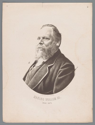 荷兰威廉三世的肖像 国王威廉三世 1849-1874（物品上的标题） 作者 电脑胡格