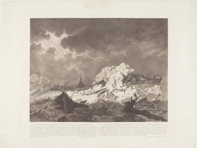 1799 年 2 月 22 日戈尔库姆在武伦拍摄的伊斯岗和戴克布里克景色/Vue des Glaces qui S