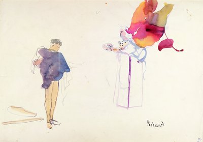 让·谷克多 (Jean Cocteau，1889-1963 年) 为《地狱机器》设计的服装，由路易·茹韦 (Louis Jouvet，1887-1951 年) 在香榭丽舍喜剧院制作 作者 克里斯蒂安·贝拉尔