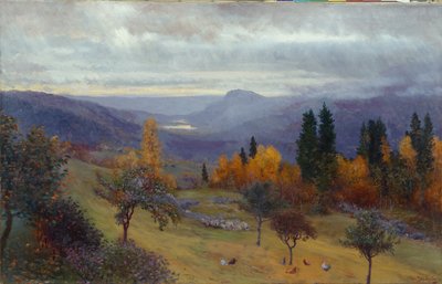 我花园里的秋天（布面油画） 作者 克里斯蒂安·埃里克森·斯克雷德斯维格