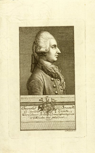 1738-1772年的恩沃尔德-勃兰特伯爵的肖像，1773年。 作者 克里斯蒂安·弗里德里希·弗里茨奇
