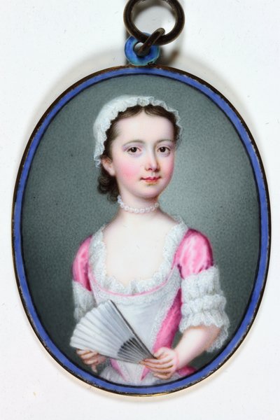 Lady Henrietta Cavendish Bentinck，后来斯坦福伯爵夫人，1741年（珐琅） 作者 克里斯蒂安·弗里德里希·辛克