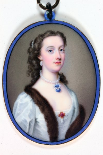 Lady Margaret Cavendish-Holles-Harley，波特兰公爵夫人（珐琅） 作者 克里斯蒂安·弗里德里希·辛克