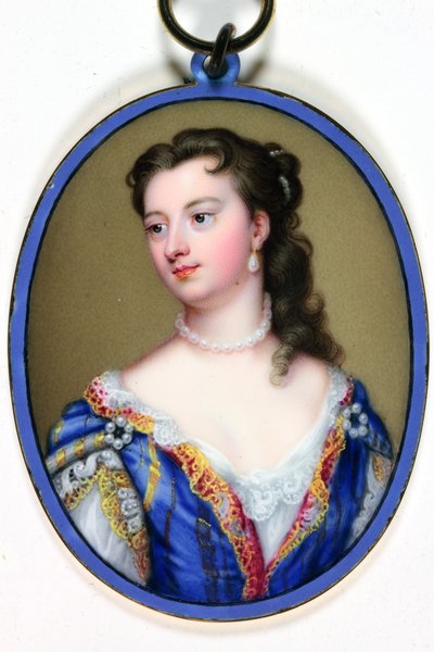 Mary Wortley Montagu女士（珐琅） 作者 克里斯蒂安·弗里德里希·辛克