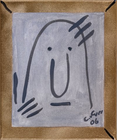 提醒我自己的存在 II 2006 年（布面油画和金色喷涂） 作者 克里斯蒂安·福尔