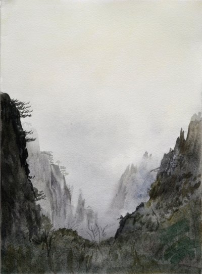 开始相信》，2015 年（纸上水彩） 作者 克里斯蒂安·福尔