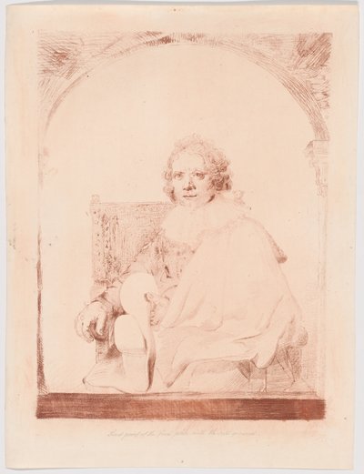 扶手椅上的男子肖像》，选自《荷兰和弗拉芒画家肖像画集》（Collection d