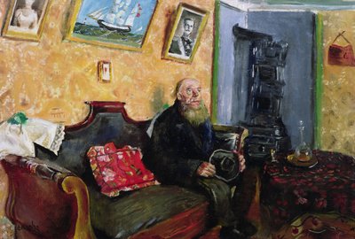 慰问访问（布面油画） 作者 克里斯蒂安·克罗格（Christian Krohg）