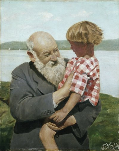 自画像（布面油画） 作者 克里斯蒂安·克罗格（Christian Krohg）