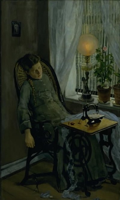 女裁缝 作者 克里斯蒂安·克罗格（Christian Krohg）