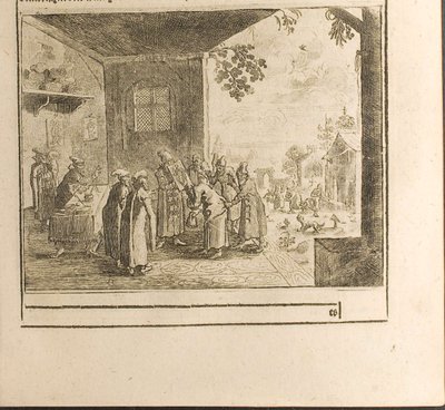 从游记到莫斯科大公和波斯国王的法庭宣誓仪式插图 作者 Christian Lorenzen Rothgiesser