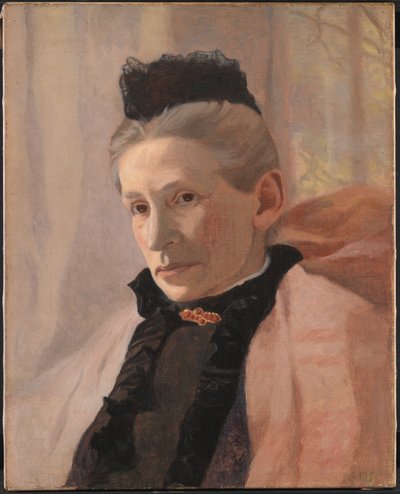 Frederikke von Scholten，女，阿伦德鲁普，艺术家的岳母 作者 克里斯蒂安·穆里尔·彼得森
