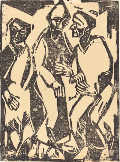 沉重的商议，1913年。 作者 克里斯蒂安·罗夫斯