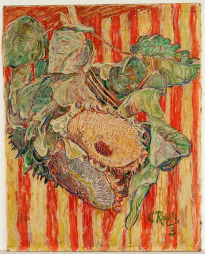 向日葵（布面油画） 作者 克里斯蒂安·罗夫斯