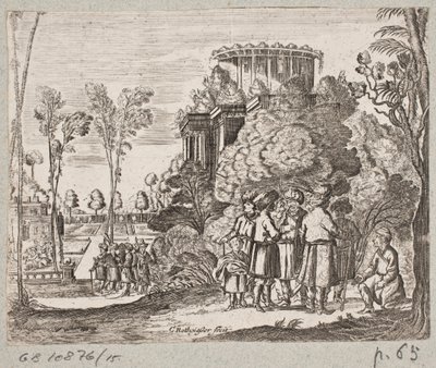 插图 til Adam Olearius，"Persianischer Rosenthal von einem Sinnreichen Poeten Schich Saadi[......]"，石勒苏益格，1660 年 作者 克里斯蒂安·罗斯吉瑟