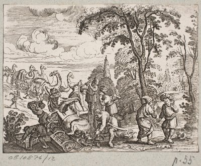 插图 til Adam Olearius，"Persianischer Rosenthal von einem Sinnreichen Poeten Schich Saadi[......]"，石勒苏益格，1660 年 作者 克里斯蒂安·罗斯吉瑟