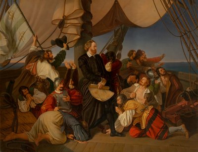 哥伦布发现了1846年的美国海岸 作者 克里斯蒂安·鲁本（Christian Ruben）