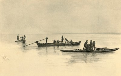 渔船，锡兰，1898年。   作者 克里斯蒂安·威廉·艾尔斯
