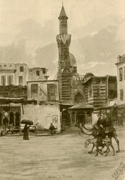 埃及开罗Boulaq清真寺，1898年。   作者 克里斯蒂安·威廉·艾尔斯