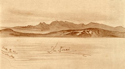 西奈，埃及，1898年。 作者 克里斯蒂安·威廉·艾尔斯