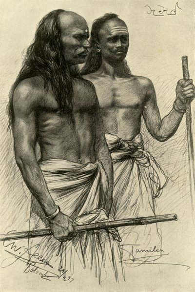 泰米尔人，科伦坡，锡兰，1898年。 作者 克里斯蒂安·威廉·艾尔斯