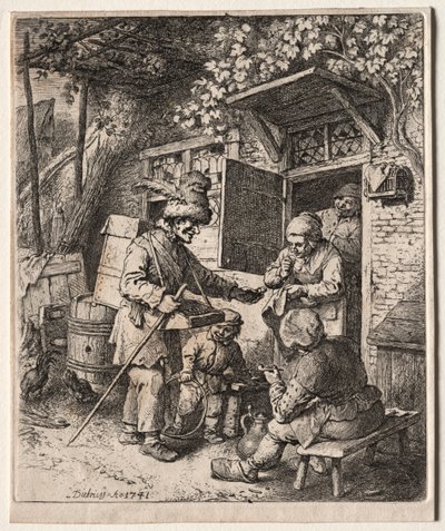 小贩，1741年。 作者 克里斯蒂安·威廉·欧内斯特·迪特里希