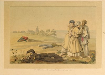 1812年8月1日，奥斯特罗夫诺附近，19世纪20年代 作者 Christian Wilhelm Faber du Faur 来自