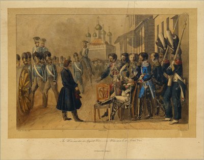 Vyazma于1812年8月30日，19世纪20年代 作者 Christian Wilhelm Faber du Faur 来自