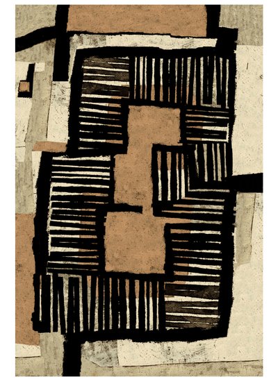 家的形状，2023 年（单版画） 作者 克里斯蒂娜·费迪克