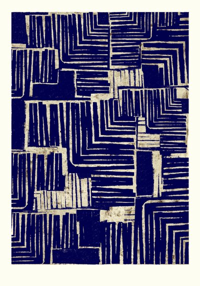平地，2022 年（单版画） 作者 克里斯蒂娜·费迪克