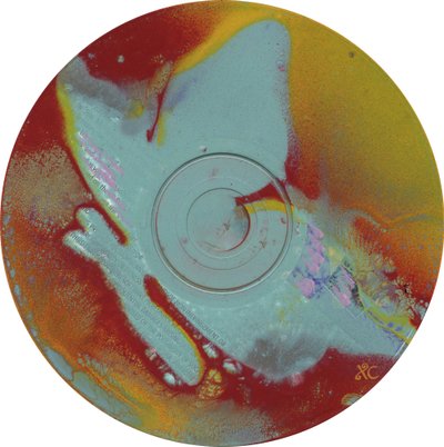 蝴蝶，约 2023 年（丙烯，CD 上） 作者 克里斯蒂娜·萨吉