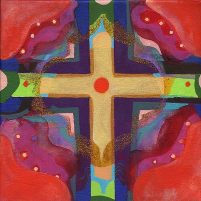冥想 40 在地平线上》，约 2017 年（丙烯酸画布） 作者 克里斯蒂娜·萨吉