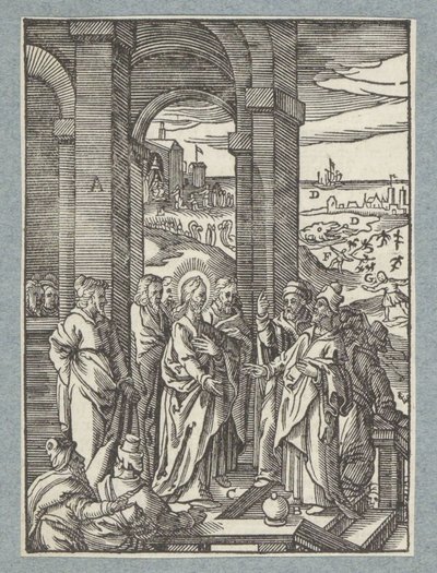 法利赛人和文士祈求基督的神迹 作者 贝纳迪诺·帕塞里（Bernardino Passeri）