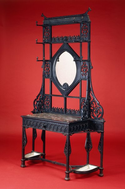 Coalbrookdale铸铁门厅（铸铁，大理石，镜子） 作者 克里斯托弗·德莱赛