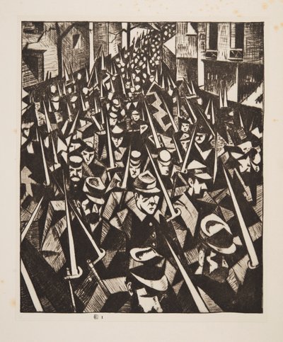 A Dawn, 1914, pub.1915. 作者 克里斯托弗·理查德·怀恩·内文森
