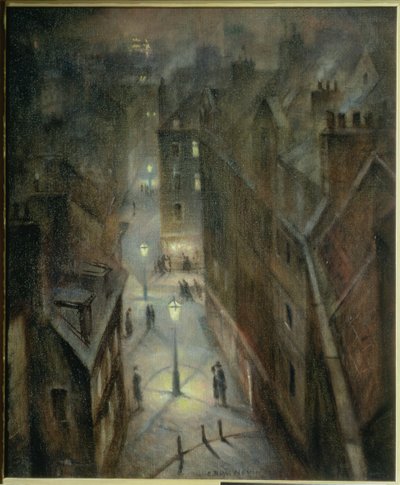 Soho Twilight，c.1924 作者 Christopher Richard Wynne Nevinson