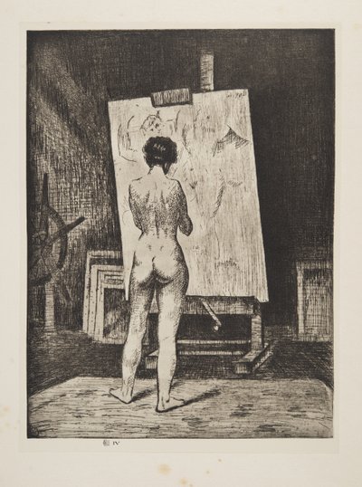 鉴赏家》，1922 年出版（蚀刻版画） 作者 克里斯托弗·理查德·怀恩·内文森