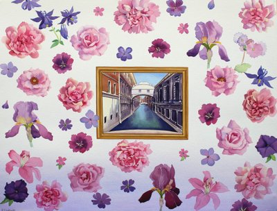 The Bridge of Sighs (watercolour on paper) 作者 克里斯托弗·莱兰