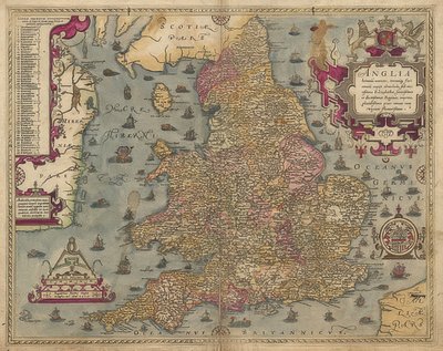 安格利亚：英格兰和威尔士。 1579 作者 克里斯托弗·萨克斯顿
